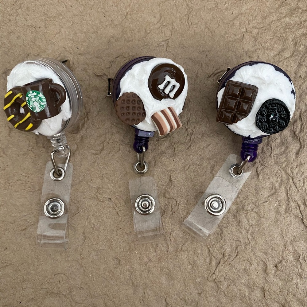 Fun tasty snack themed badge holders - Picture 2 of 3